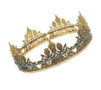 AUTSUPPL Crown for Men Elegante Copricapo Da Re Accessorio Per Costume Cosplay Design Raffinato e Comodo Per Feste e Cerimonie Per Uomini e Sposi