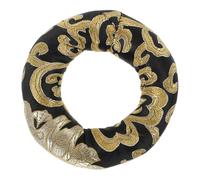 AUTSUPPL Cuscino Rotondo in Seta Artificiale Broccata Fatto a Mano per Ciotola Tibetana da Meditazione 10 Cm Base Stabile e Ricamo Artigianale per Yoga e Decorazione Casa