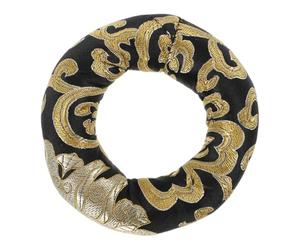 AUTSUPPL Cuscino Rotondo per Campana Tibetana in Cotone Ricamato a Mano, Supporto Stabile per Ciotole Sonore, per Meditazione e Decorazione Casa