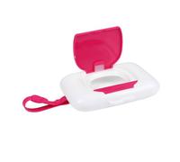 AUTSUPPL Custodia per Salviette Umidificate in Plastica Rosa Portatile per Ragazzo Ragazza, Pulizia Sicura, Può essere Appesa al Passeggino, per Viaggi fuori Casa