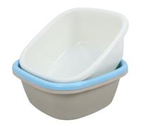 AUTSUPPL Grande Capacità Bacinelle Quadrate in Plastica Pp Set 3 Pezzi Vaschetta Multiuso e Facile da Pulire per Lavaggio Piatti per Cucina e Bagno