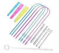 AUTSUPPL Kit Utensili da Cucito con Infila Coulisse Flessibile Attrezzi per Girare Anelli Accessori Cucire Pratici e Leggeri per Fai da Te e Riparazioni Rapide Colore Colore Casuale