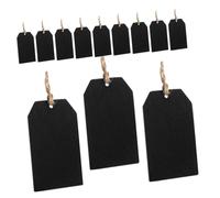 AUTSUPPL Mini Etichette per Lavagna in Legno di Bosso con Cordino, Cancellabili su Entrambi i Lati, per Bottiglie e Decorazioni Casa, Set da 32 Pezzi per Eventi e Artigianato