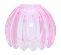 AUTSUPPL Paralume in Vetro a Tulipano Rosa, Foro 4, 2cm, Stile Classico