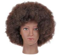 AUTSUPPL Parrucca Afro Riccia Sintetica per Donne Nere Fibra Resistente al Calore, Volume Naturale e Stile Afro Riccio, per Cosplay e Feste