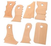 AUTSUPPL per in Legno per Scolpire e Argilla Set di 7 Utensili Strumenti Artigianali per Artisti della e Modellazione Manuale