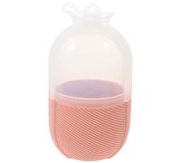 AUTSUPPL Portaghiaccio per Viso Arancione Riutilizzabile Stampo per Cubetti a Traliccio, Massaggiatore Manuale per Impacchi Freddo/caldo, Strumento per Massaggi e Cura della Pelle Contro