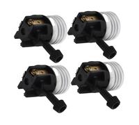 AUTSUPPL Portalampada E26 in Alluminio 4 Pezzi Interruttore a Tre Posizioni, Base Lampada per Uso Interno in Soggiorno, Armadi e Cantine, Resistente e Facile da Installare