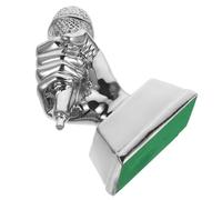 AUTSUPPL Premio Microfonico in Resina Argento per Concorso Musicale Scolastico, Decorazione Resistente e Creativa per Ragazzi in Camera o Gara
