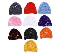 AUTSUPPL Retina Per Chioma Uncinetto Da Donna, Cappello Da Notte a Rete Femminile, Set Da 10 Pezzi, Tessuto Resistente e Leggero, Per Protezione Chioma Durante Sonno e Viaggi