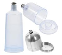 AUTSUPPL Set 3 Pezzi Flaconi per Vernice in Plastico e Metallo da 10ml 20ml 40ml Compatibili Aerografo per Modellismo Art