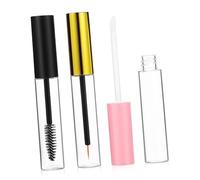 AUTSUPPL Set 3 Tubi Vuoti per Mascara e Lucidalabbra 10 Ml, Contenitori Cosmetici Trasparenti con Applicatore Morbido, Chiusura Ermetica Antiperdita, per Trucco Fai da Te e Viaggio