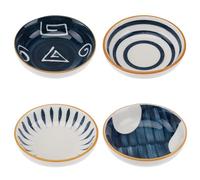AUTSUPPL Set 4 Piatti in Ceramica per Salse di Piccole Dimensioni Colore Assortito Non Facili da Invecchiare per Salse e Condimenti in Casa Colore Casuale