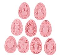 AUTSUPPL Set 9 Pezzi Stampini per Biscotti di Pasqua in Pp Riutilizzabili, Forma Delicata, Sicuri e Comodi fare Biscotti e Dolci a Tema Pasquale