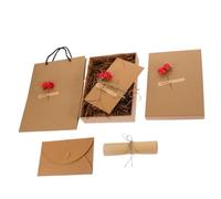 AUTSUPPL Set Busta e Fogli per Scrivere per San Valentino, Rosso, Carta e Plastica, per Scrivere Lettere, Regalo per Dichiarazioni D'amore e Auguri Matrimonio