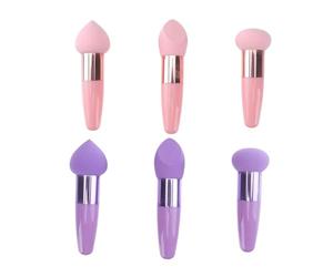 AUTSUPPL Set da 2 Penne Spugna per Trucco in Lattice Porpora, Uso Prolungato e Correzione Imperfezioni, Perfette per Blush e Correttore Portatili