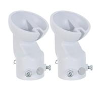 AUTSUPPL Slanted Ceiling Fan Adapter, Sloped Ceiling Fan Mounting Bracket in Acciaio, 2 Pezzi, per Soffitti a Volta fino a 45°, per Loft e Stanze Irregolari, Bianco Stili multipli