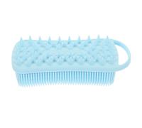 AUTSUPPL Spazzola Doccia in Silicone per Massaggio e Pulizia Capelli Setola Morbida Stimola Circolazione e per Bagno di Famiglia e Blu