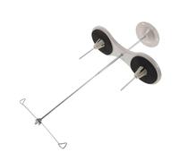 AUTSUPPL Supporto per Filo da Cucito in Metallo 2 Spool per Bobine e Nastri, Design a Forma di Otto per Migliorare la Precisione della Cucitura in Progetti di Cucito Professionale