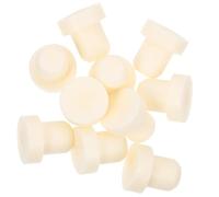 AUTSUPPL Tappi per Bottiglie di Vino Rosso 10 Pezzi in Materiale Sintetico Beige Bordi Lisci e Facile da Pulire, Tappi Rotondi per Chiusura Ermetica in Cucina