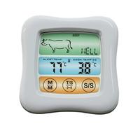 AUTSUPPL Termometro Digitale da Cucina con Touchscreen e Timer Sensore Esterno per Barbecue e Cottura Precisa di Carne per Alimenti e Forno