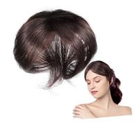 AUTSUPPL Topper per Capelli Umani Naturali Extension per Capelli Donna Clip Topper Lisci per Volume Istantaneo e Fissaggio Facile sulla Parte Superiore della Testa