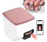 AUTUMFLATGAO Stampante per Unghie Nail Art 3D, Stampante Unghie Da 4800dpi Con Impostazioni App, 10 Secondi Di Lavoro, DIY Nail Printer Machine Digital per Uso Domestico E Professionale