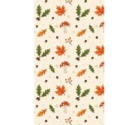 Autumn 4mm Grid Notebook - 96 Pages | 103 x 182 mm | Graph Paper with Fall Leaves Cover: Fits Travel Notebook System | Pocket-Size Journal for Notes, Journaling, Sketches & Planning | Cream Paper