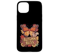 Autumn Bliss Farfalla Foglie Scoiattolo Custodia per iPhone 15 Plus