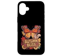 Autumn Bliss Farfalla Foglie Scoiattolo Custodia per iPhone 16 Plus