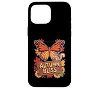 Autumn Bliss Farfalla Foglie Scoiattolo Custodia per iPhone 16 Pro Max