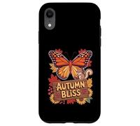 Autumn Bliss Farfalla Foglie Scoiattolo Custodia per iPhone XR
