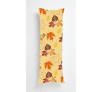 Autumn Body Pillow Cover 28x35 Inch, Durable Velvet pillow Case Fall Leaves, Long body Pillow case cover Soft Breathable, Decorative Bolster Pillowcase for Hotel Couch Bedroom