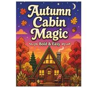 Autumn Cabin Magic: A Bold and Easy Coloring Book: Large Print Fall Scenes with Golden Leaves, Pumpkin Porches, Cozy Cottages, and Harvest Landscapes for Adults and Seniors (Cozy Retreat Series)