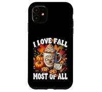Autumn Coffee Mug Graphic For Women I Love Fall Most Of All Custodia per iPhone 11