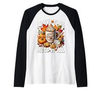 Autumn Coffee Mug Graphic for Women I Love Fall Most of all Maglia con Maniche Raglan