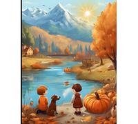 Autumn Country River Notebook: Scenic Fall Journal with Children by the Water