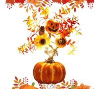 Autumn Decoration Pumpkin Tree Lights | Lighted Artificial Pumpkins | Battery Powered For Harvest Halloween Thanksgiving Wedding Home Kitchen Office Dining Room Party Living Room