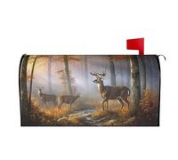 Autumn Deer Dreamy Misty s 04 Coperture per cassette postali magnetiche Coperture per cassette postali Giardino Decorazione per la casa