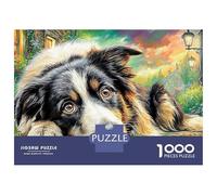 Autumn Dogs Unique 1000 Piece Jigsaw Puzzle for AdultsForest Shepherd Colourful, Puzzling, Challenging & Brainteasing Adult Jigsaws 100% Recycled Cardboard 1000 Puzzles Educational 70x50cm/1000pcs