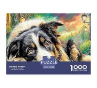 Autumn DogsComplex 1000-Piece Jigsaw Puzzles for Adults Offering An Array of Challenging Puzzle Games - Serves As A Remarkable And Entertaining Gift for Adults And Kids Age 12 Years Up 52x38cm/1000pc