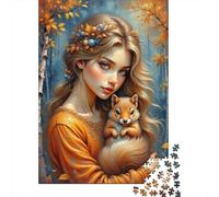 Autumn Enchanted Forest Squirrel Puzzle Impossible 1000 Pezzi Decorazione Per La Casa. Giochi Rilassamento E Intelligence Per Adulti E Ragazzi Da 14 Anni 38x26cm/1000pcs
