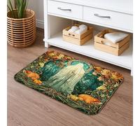 Autumn Enchanted, tappetino da bagno ad asciugatura rapida, design vintage con spirito forestale, assorbente, antiscivolo, in flanella, lavabile, per bagno, WC, 40,6 x 61 cm