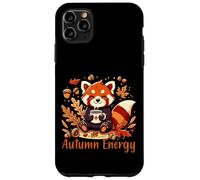 Autumn Energy Red Panda Coffee Fall Design Custodia per iPhone 11 Pro Max