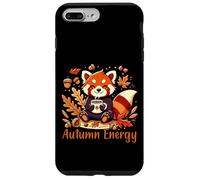 Autumn Energy Red Panda Coffee Fall Design Custodia per iPhone 7 Plus/8 Plus