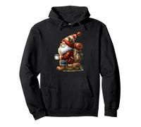 Autumn Fall GNOME Love Camping Coffee And Mountain Hiking Felpa con Cappuccio