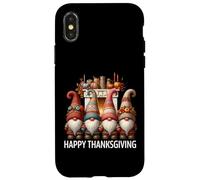 Autumn Fall Must Haves For Gnome Lover Happy Thanksgiving Custodia per iPhone X/XS