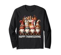 Autumn Fall Must Haves for GNOME Lover Happy Thanksgiving Maglia a Manica