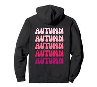Autumn First Name Minimalist Design Felpa con Cappuccio