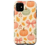 Autumn Flower Fall Pumpkin Bow Girl Women Fall Themed Custodia per iPhone 11
